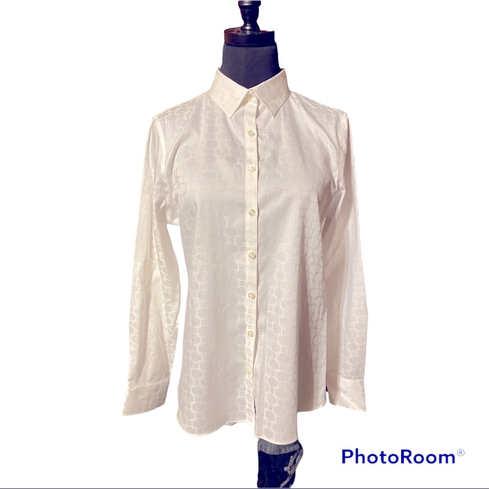 Lands End 100% Cotton Blouse